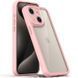 TPU чохол Transparent + Colour 1,5mm для Apple iPhone 15 (6.1") Pink фото 1