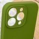 Чохол Silk Full Camera Protective (AA) NO LOGO для Apple iPhone 13 Pro Max (6.7") Зелений / Dark Olive фото 6