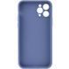 Силиконовый чехол Candy Full Camera для Apple iPhone 12 Pro (6.1") Голубой / Mist blue фото 2