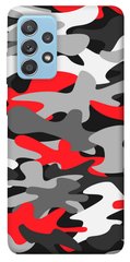 Чохол itsPrint Червоно-сірий камуфляж для Samsung Galaxy A52 4G / A52 5G