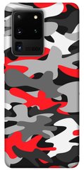 Чехол itsPrint Красно-серый камуфляж для Samsung Galaxy S20 Ultra