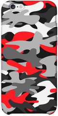 Чехол itsPrint Красно-серый камуфляж для Apple iPhone 6/6s plus (5.5")