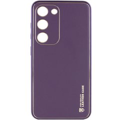 Кожаный чехол Xshield для Samsung Galaxy S24 Фиолетовый / Dark Purple