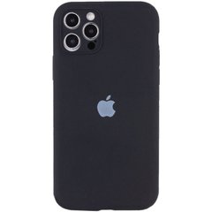 Уцінка Чохол Silicone Case Full Camera Protective (AA) для Apple iPhone 12 Pro Max (6.7") Дефект упаковки / Чорний / Black