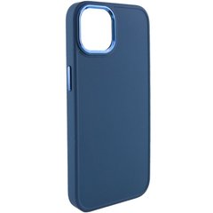 TPU чохол Bonbon Metal Style для Apple iPhone 14 (6.1") Синій / Cosmos blue