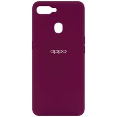 Чохол Silicone Cover My Color Full Protective (A) для Oppo A5s / Oppo A12 Бордовий / Marsala