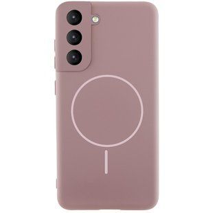 Чохол Silicone Cover Lakshmi Full Camera (AA) with Magnetic Fit для Samsung Galaxy S21 FE Рожевий / Pink Sand