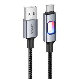 Уцінка Дата кабель Hoco U144 New USB to Type-C 3A (1.2m) Відкрита упаковка / Black