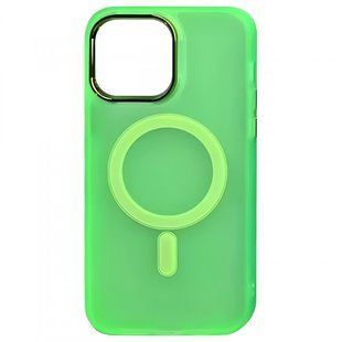 Чехол TPU+PC Lily with MagSafe для Apple iPhone 13 Pro Max (6.7") Neon Green