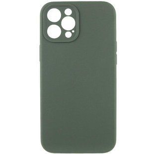 Чехол Silicone Case Full Camera Protective (AA) NO LOGO для Apple iPhone 12 Pro Max (6.7") Зеленый / Cyprus Green