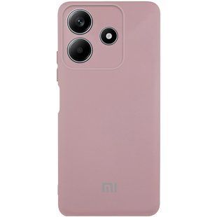 Чохол Silicone Cover Lakshmi Full Camera (AAA) with Logo для Xiaomi Redmi Note 14 5G Рожевий / Pink Sand