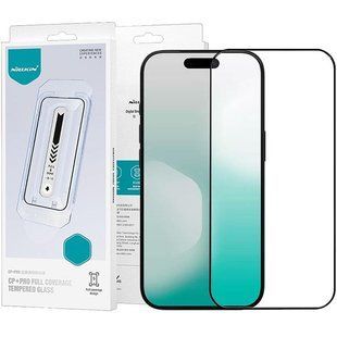 Защитное стекло Nillkin (CP+PRO) для Apple iPhone 17 (6.3") (+ аппликатор) Черный