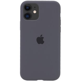 Чехол Silicone Case Full Protective (AA) для Apple iPhone 11 (6.1") Серый / Dark Grey