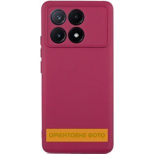 Чехол TPU GETMAN Liquid Silk Full Camera для Xiaomi Poco X6 / Note 13 Pro 5G Бордовый / Marsala