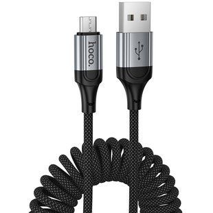 Дата кабель Hoco X121 Nuevo USB to MicroUSB 2.4A (1.5m) Black