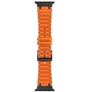 Ремешок Hoco WA35 Emir series thickened silicone strap для Apple watch 44/45/46/49mm Orange