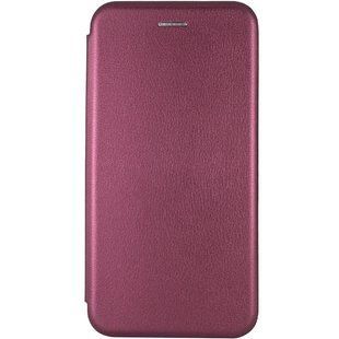 Кожаный чехол-книжка Classy для Motorola Moto G05 / E15 Бордовый