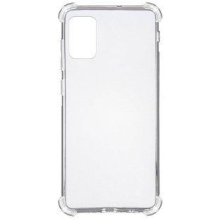 TPU чехол GETMAN Ease logo усиленные углы для Samsung Galaxy A71 Бесцветный (прозрачный)