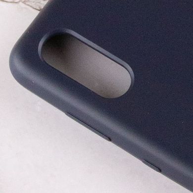Чохол Silicone Cover Full Protective (AA) для Samsung Galaxy A02 Темно-синій / Midnight blue