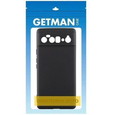 Чехол TPU GETMAN Liquid Silk Full Camera для Motorola Moto G24 Черный / Black
