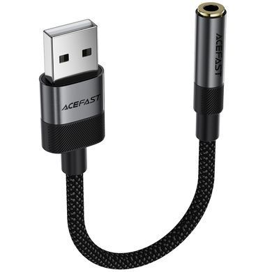 Переходник Acefast J13 USB male to AUX 3.5mm female Black