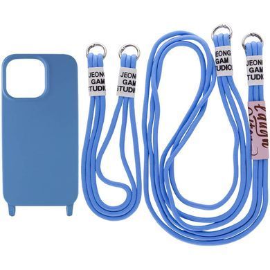 Чехол TPU two straps California для Apple iPhone 13 (6.1") Синий / Cosmos blue