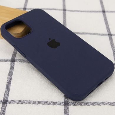 Чехол Silicone Case Full Protective (AA) для Apple iPhone 16 Pro (6.3") Темно-синий / Midnight blue