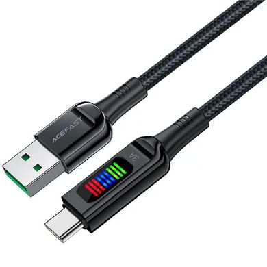 Дата кабель Acefast C7-04 USB-A to USB-C zinc alloy (1.2m) Black