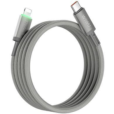 Уценка Дата кабель WIWU C083 Maglink Type-C to Lightning 27W (1m) Мятая упаковка / Grey