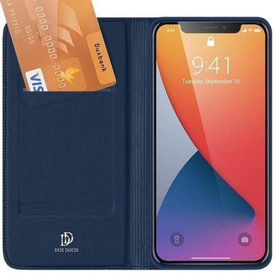Чехол-книжка Dux Ducis с карманом для визиток для Apple iPhone 14 / 13 (6.1") Синий