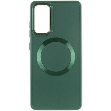 TPU чехол Bonbon Metal Style with Magnetic Fit для Samsung Galaxy A35 Зеленый / Army Green