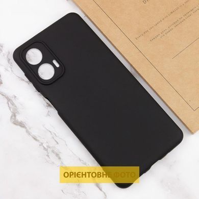Чехол TPU GETMAN Liquid Silk Full Camera для Motorola Moto G24 Черный / Black