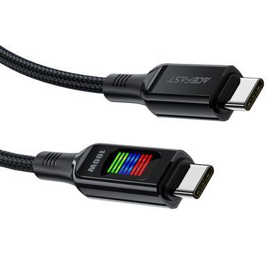 Дата кабель Acefast C7-03 Type-C to Type-C 100W (1.2m) Black