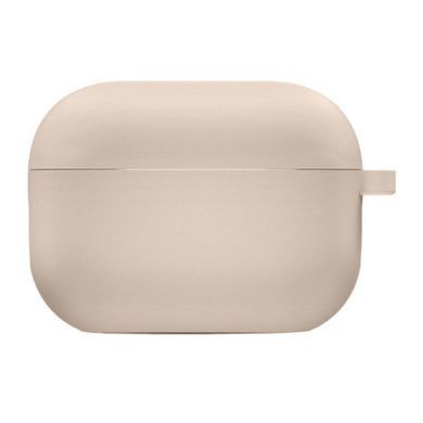 Силиконовый футляр с микрофиброй для наушников Airpods 4 Розовый / Pink Sand