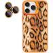 Чехол TPU+PC Wild Leopard with MagSafe and Lens для Apple iPhone 16 Pro Max (6.9") Orange фото 3