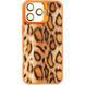 Чехол TPU+PC Wild Leopard with MagSafe and Lens для Apple iPhone 16 Pro Max (6.9") Orange фото 1