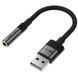 Переходник Acefast J13 USB male to AUX 3.5mm female Black фото 5
