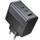 МЗП Hoco CS75A Star Speed PD70W+QC3.0 (1USB-A/2C) Midnight black фото 1