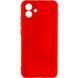 Чехол TPU GETMAN Liquid Silk Full Camera для Samsung Galaxy A08 / A07 4G Красный / Dark Red
