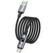 Уцінка Дата кабель Hoco U144 New USB to Type-C 3A (1.2m) Відкрита упаковка / Black фото 5