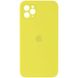 Чохол Silicone Case Square Full Camera Protective (AA) для Apple iPhone 11 Pro Max (6.5") Жовтий / Bright Yellow