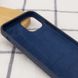 Чехол Silicone Case Full Protective (AA) для Apple iPhone 16 Pro (6.3") Темно-синий / Midnight blue фото 3