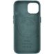 Шкіряний чохол Leather Case (AA) with MagSafe для Apple iPhone 14 (6.1") Pine green фото 2