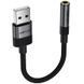 Переходник Acefast J13 USB male to AUX 3.5mm female Black фото 3