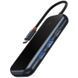 Переходник Baseus Hub AcmeJoy 5-Port Type-C (HDMI*1+USB3.0*2+USB2.0*1+Type-C PD&Data*1) (WKJZ) Dark Gray фото 3