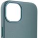 Шкіряний чохол Leather Case (AA) with MagSafe для Apple iPhone 14 (6.1") Pine green фото 3