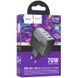 МЗП Hoco CS75A Star Speed PD70W+QC3.0 (1USB-A/2C) Midnight black фото 2