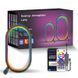 Настільна LED лампа RGB Smart desk oval lamp Bluetooth USB with app Black фото 1