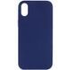 Чехол Silk Full Protective (AA) NO LOGO для Apple iPhone XS Max (6.5") Синий / Deep navy