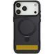 TPU+PC чохол Metal Buttons with Magnetic Fit Carbon Ring для Apple iPhone 17 Air (6.5") Чорний